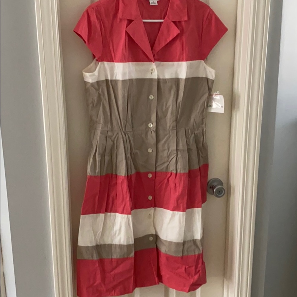 NWT Liz Claiborne stripe dress